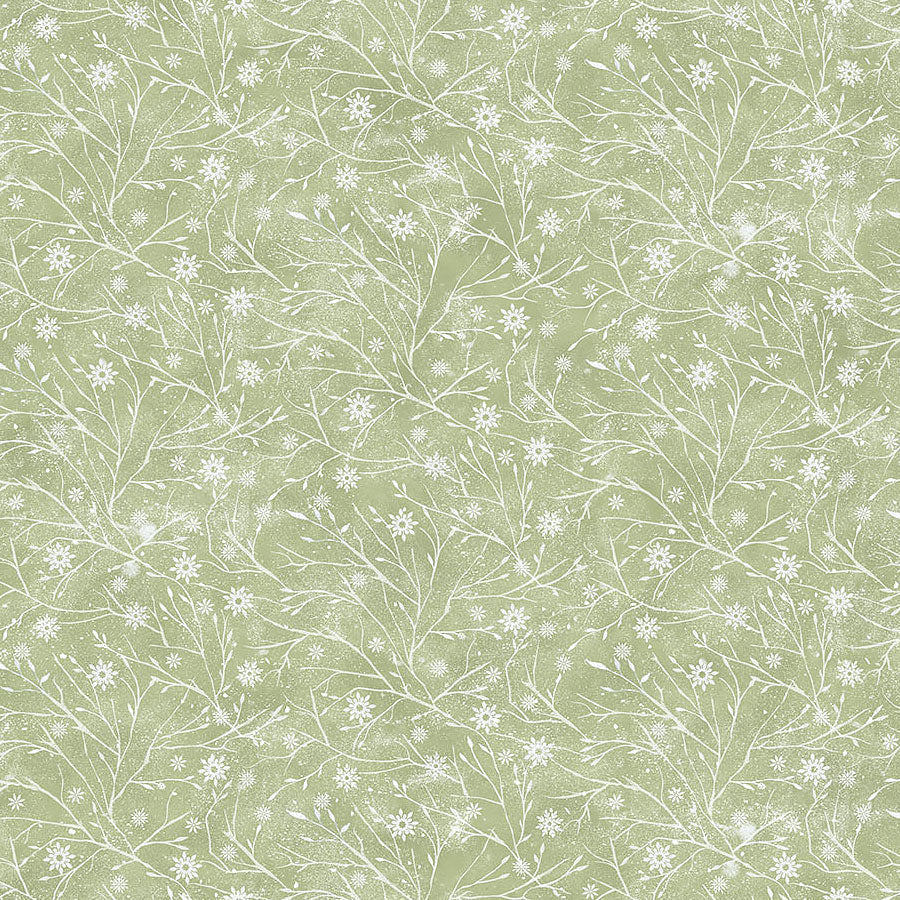 The Christmas Mouse Flannel Twigs Green