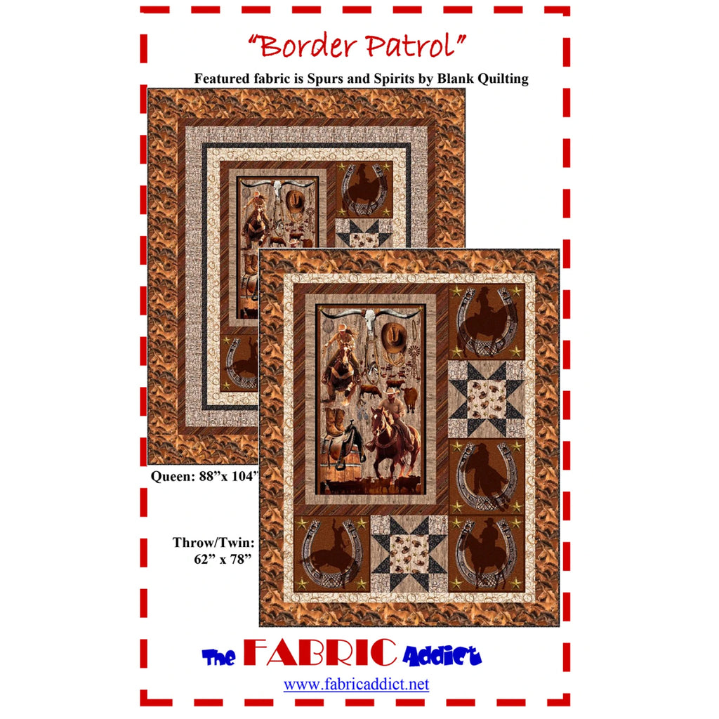 Ranch Hand Quilt Kit with Spurs & Spirits from Blank