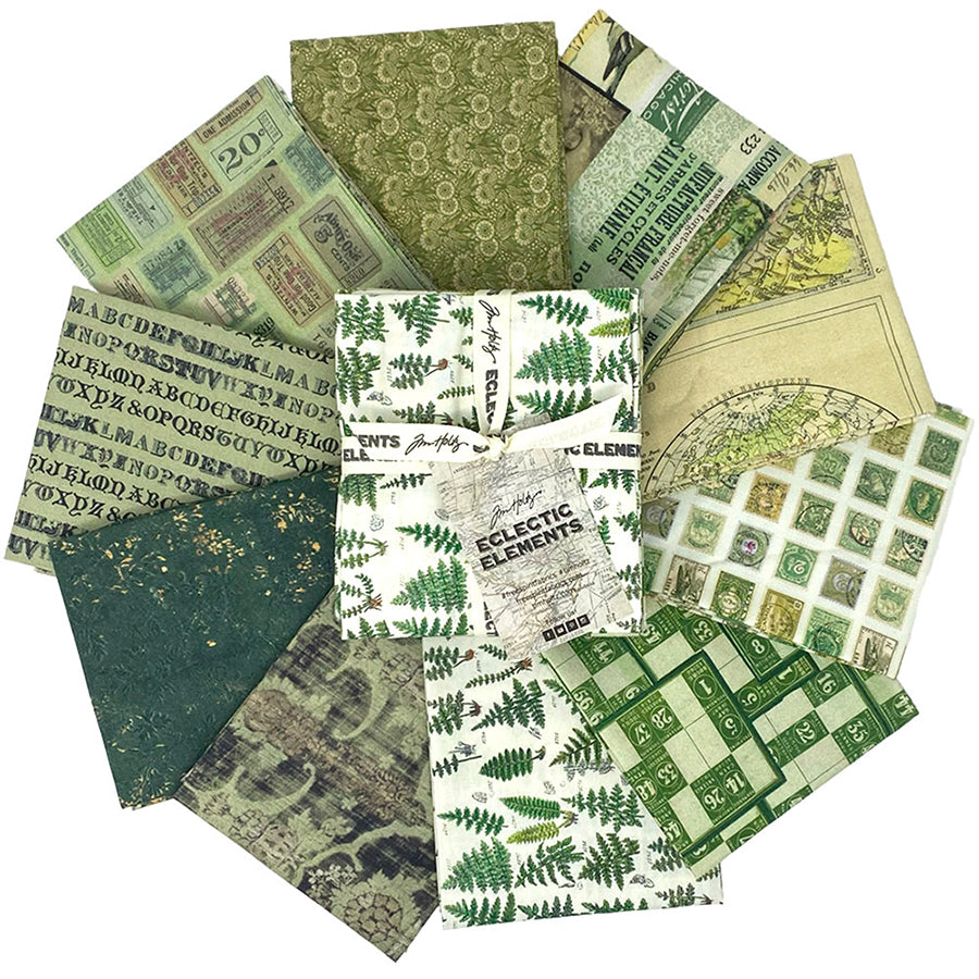 Eclectic Elements Palette - Green Fat Quarter Bundle