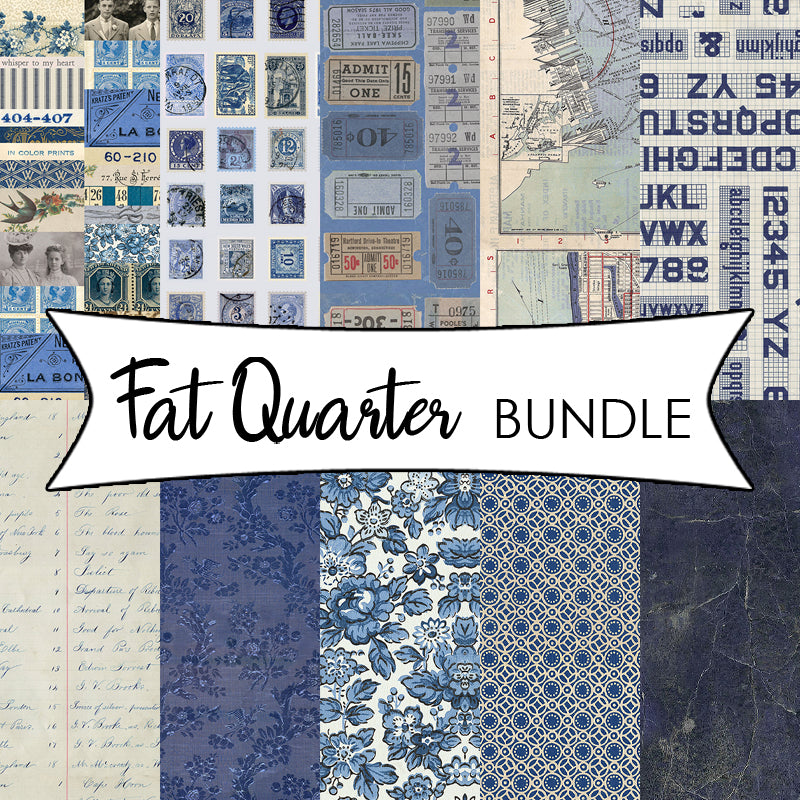 Eclectic Elements Palette - Indigo Fat Quarter Bundle