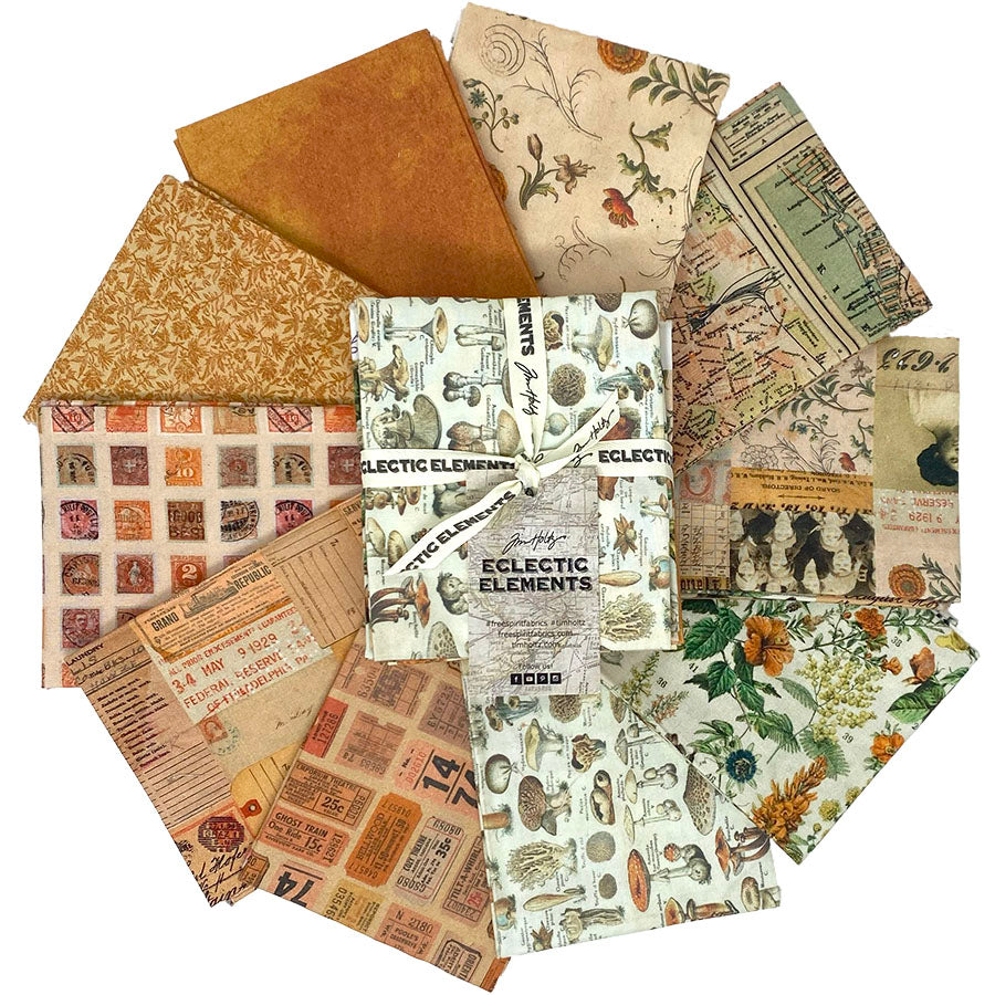 Eclectic Elements Palette - Orange Fat Quarter Bundle