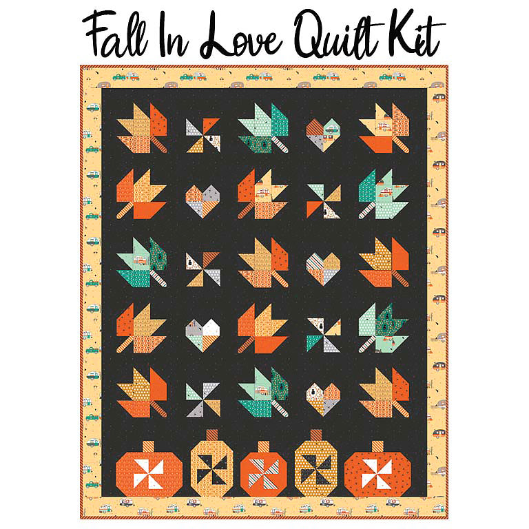 Fall In Love Quilt Kit with Haunted Adventure from Riley Blake
