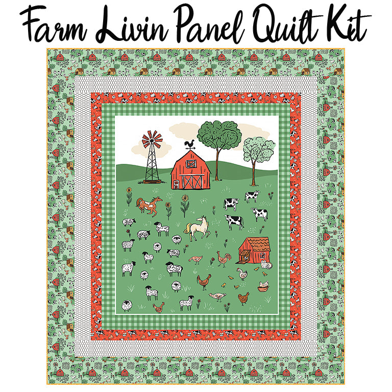 Farm Livin' Panel Quilt Kit from Riley Blake