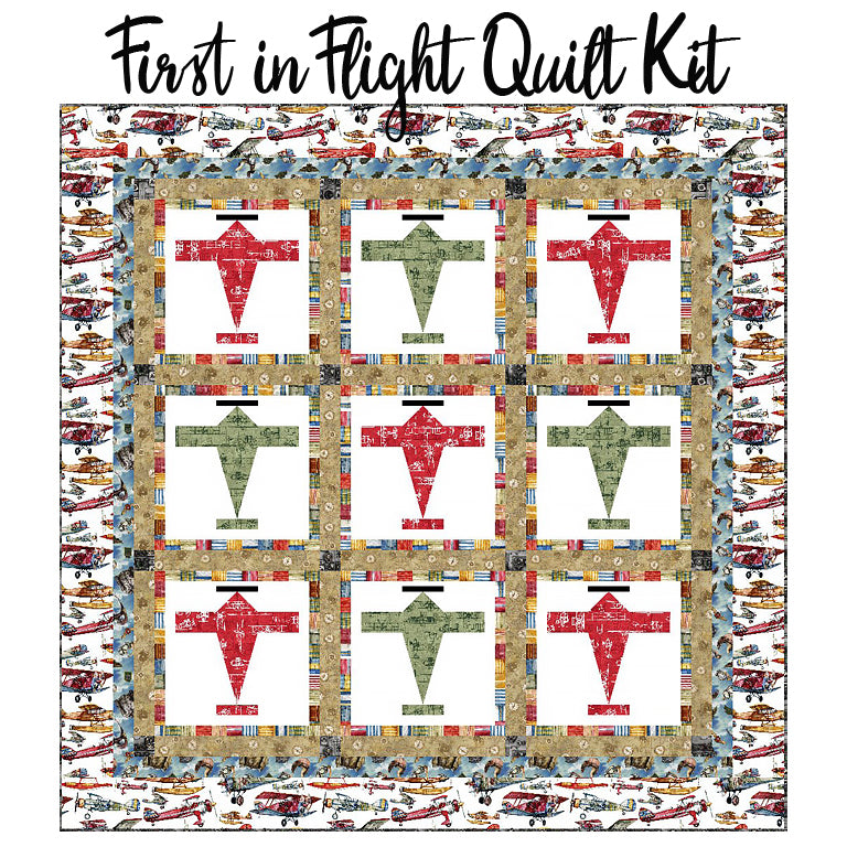 First in Flight Quilt Kit from 3 Wishes