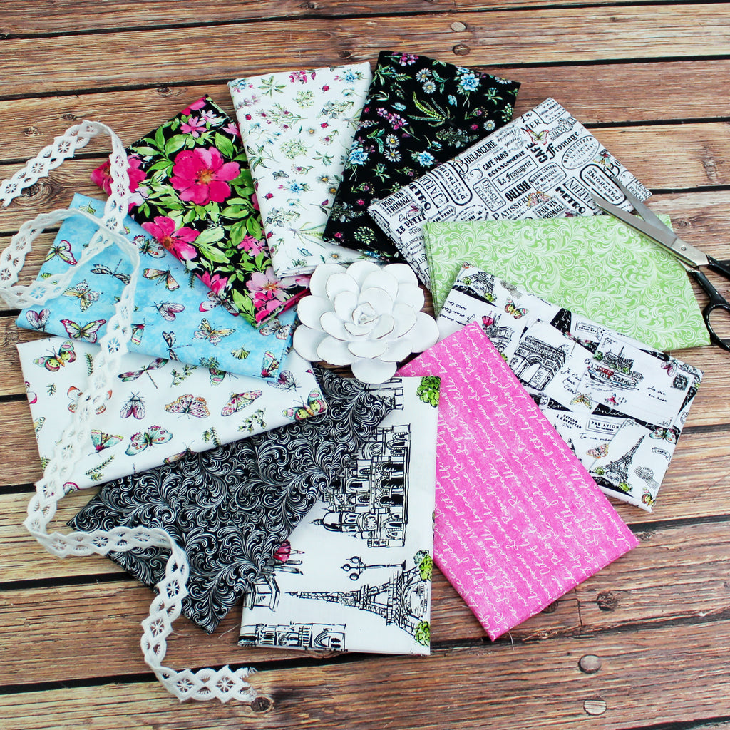 From Paris With Love Fat Quarter Bundle