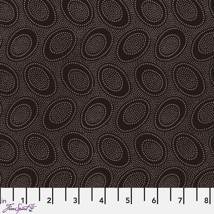 Kaffe Fassett Collective Aboriginal Dots Chocolate