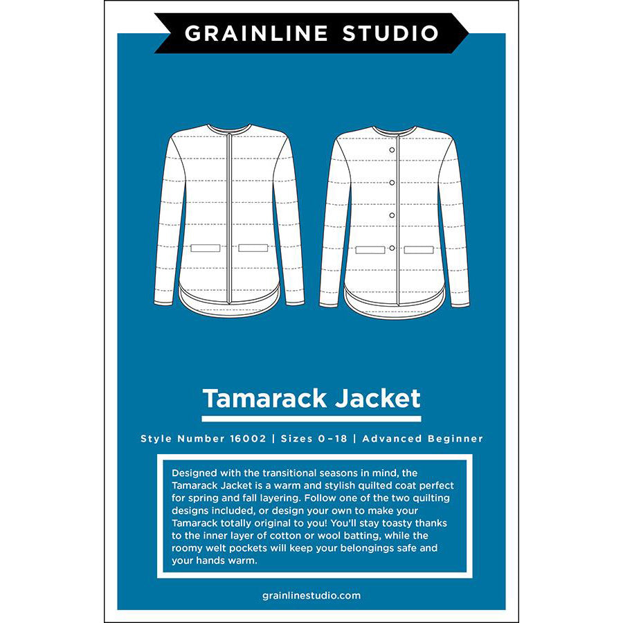 Tamarack Jacket Pattern Sizes 0-18 from Grainline Studio