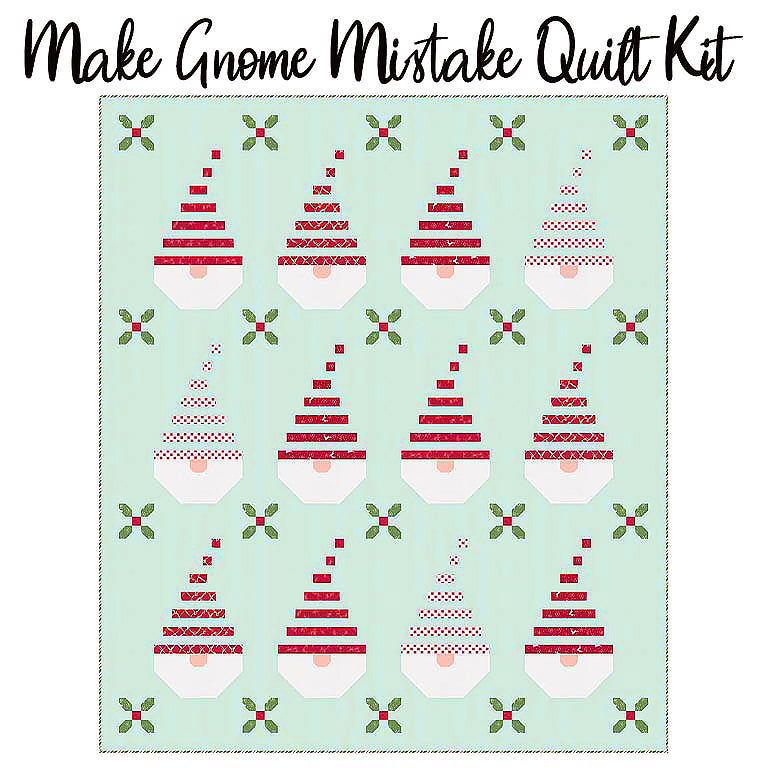 Make Gnome Mistake Quilt Kit with Reindeer Games from Moda