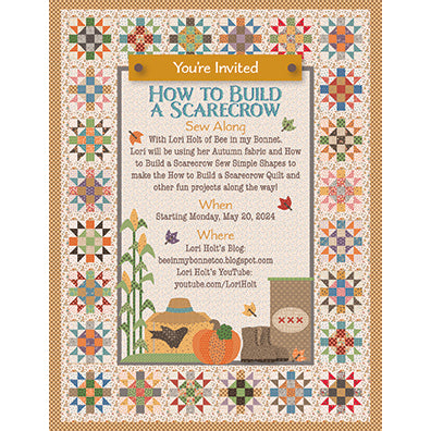 How to Build a Scarecrow Sew Along Quilt Kit with Autumn from Riley Blake