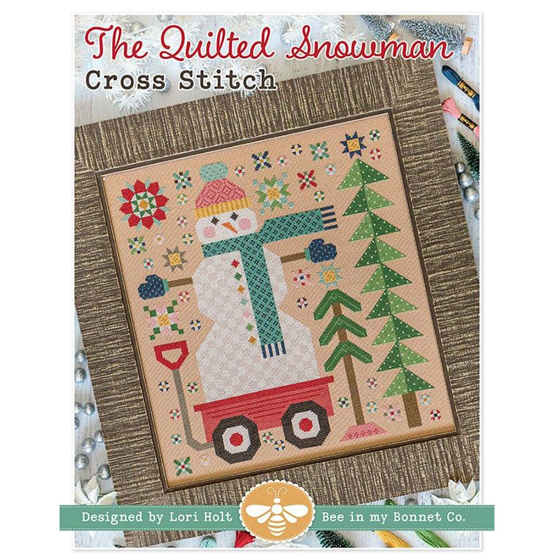 The Quilted Snowman Cross Stitch Pattern by It's Sew Emma