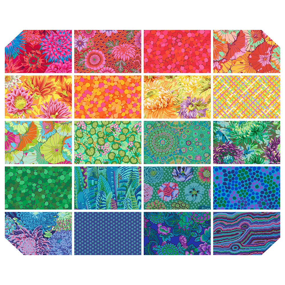 Mondo Bag Rainbow Quilt Kit with Kaffe Fassett Collective from Free Spirit