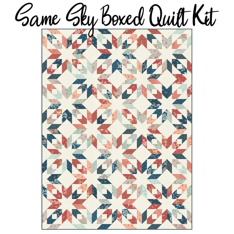 Same Sky Boxed Quilt Kit with Sandalwood from Moda