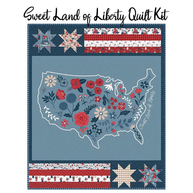 Sweet Land of Liberty Quilt Kit with Red, White & True from Riley Blake