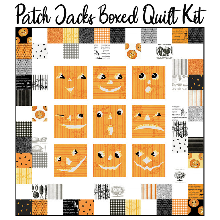 Patch Jacks Boxed Quilt Kit with Pumpkin Patch from Riley Blake