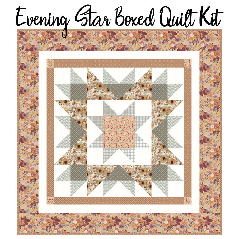 Evening Star Boxed Quilt Kit with Evening on the Prairie from Riley Blake