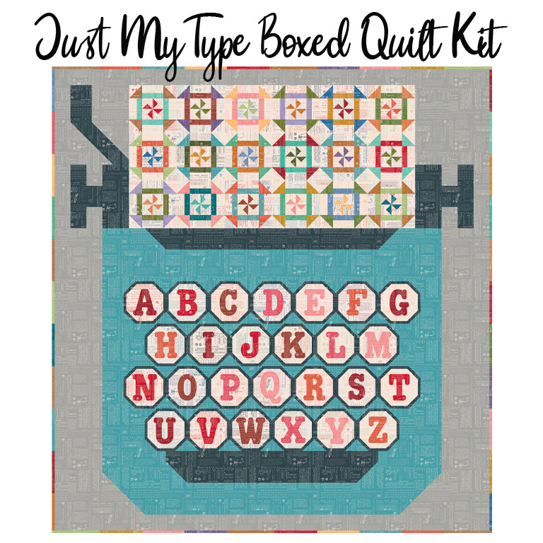 Just My Type Boxed Quilt Kit with TYPE/ography from Riley Blake