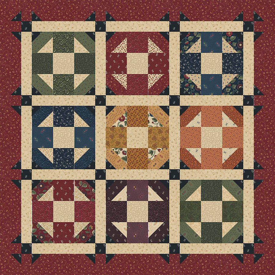 Dash Dash Quilt Pattern by Kansas Troubles Quilters