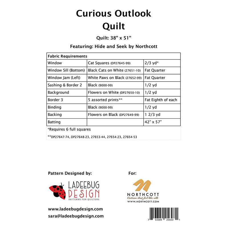 Curious Outlook Quilt Pattern by Ladeebug Design