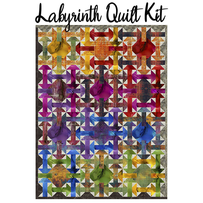 Labyrinth Quilt Kit with Eclectic Elements from Free Spirit