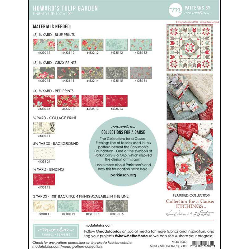 Howard's Tulip Garden Quilt Pattern by Moda