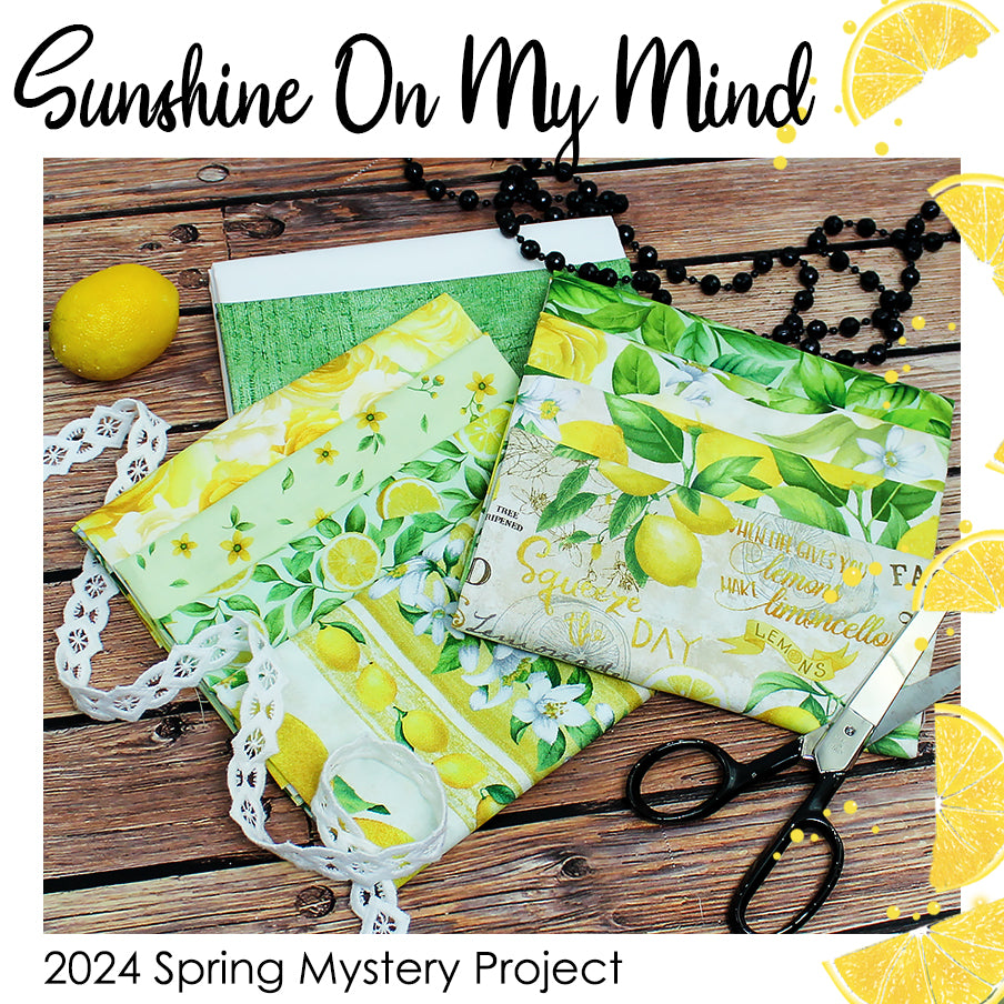 2024 Sunshine On My Mind Table Runner Kit from Fort Worth Fabric Studio