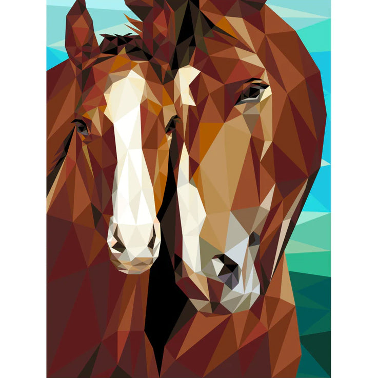 Mare & Foal Foundation Paper Pieced QUILT KIT WITH FABRIC & PATTERN by Legit Kits Design