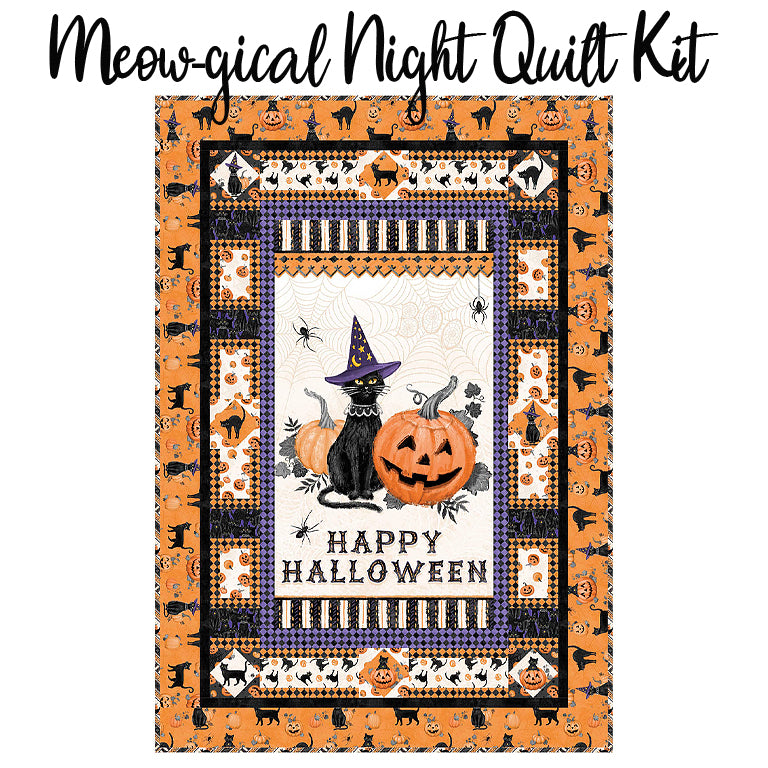 Meow-gical Night Quilt Kit from Wilmington
