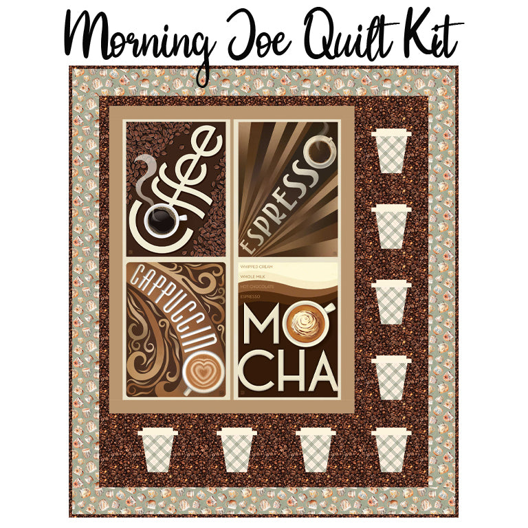 Morning Joe Quilt Kit with Coffee Time from Riley Blake