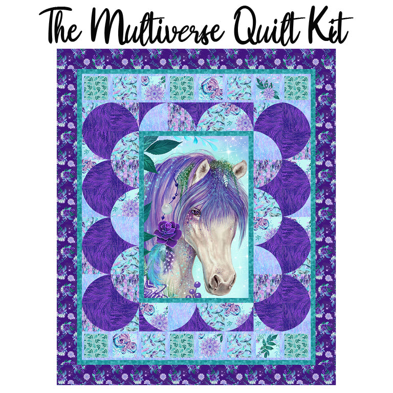 The Multiverse Quilt Kit with Gypsy Violet from Blank