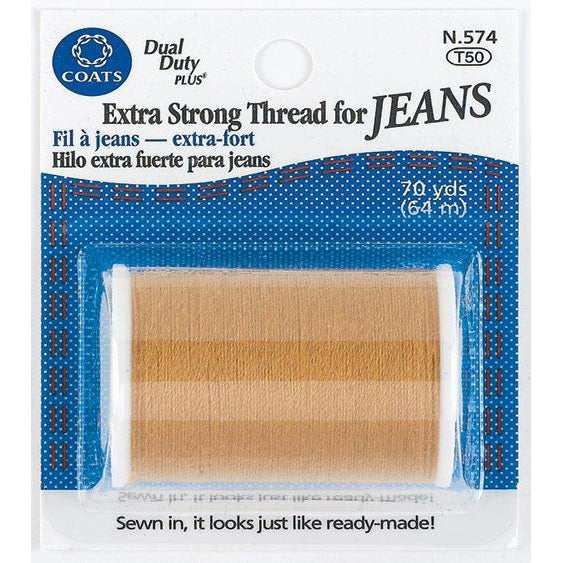 Dual Duty Extra Strong Thread for Jeans by Coats & Clark