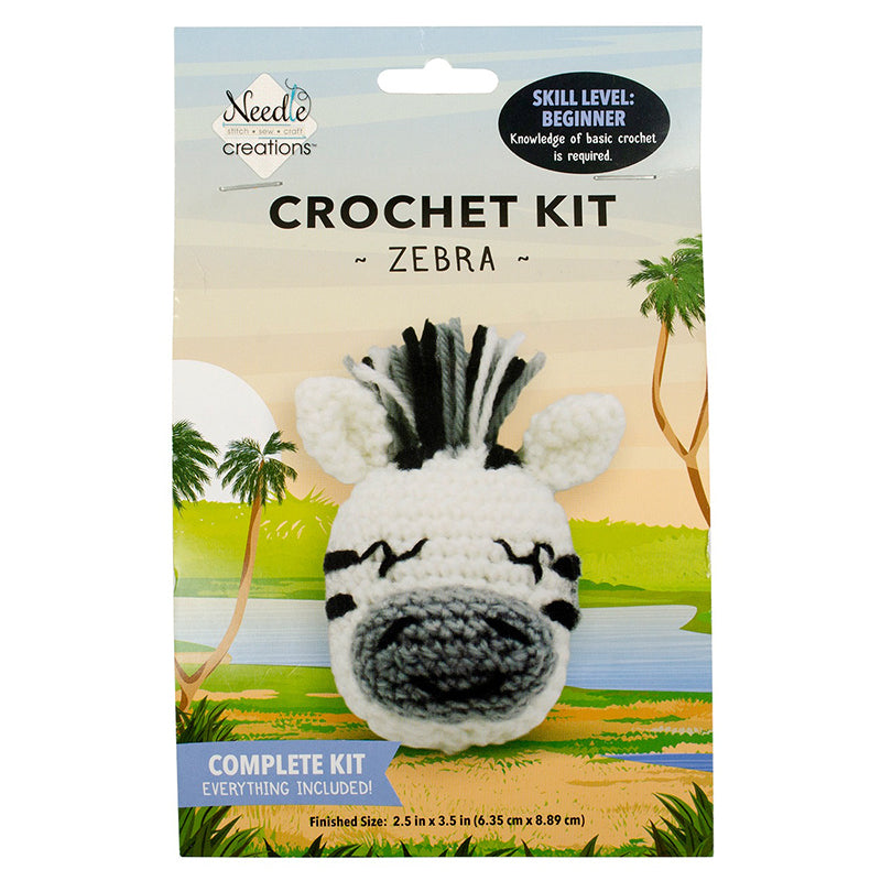Safari Zebra Crochet Kit by Needle Creations