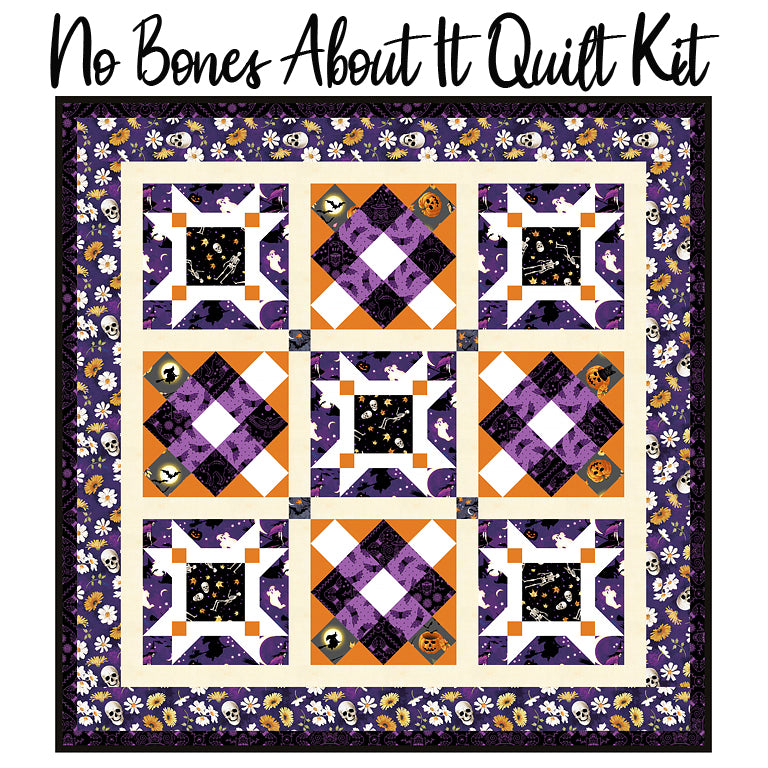 No Bones About It Quilt Kit with Bones & Bouquets from Studio E