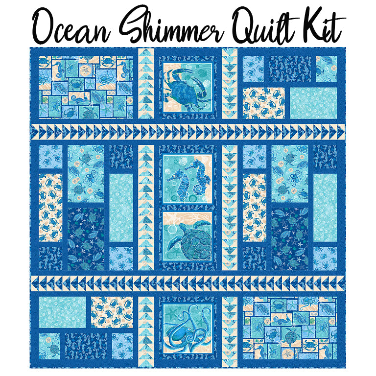 Ocean Shimmer Quilt Kit with M'Ocean from Studio E