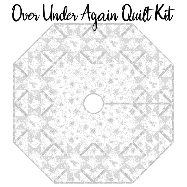 Over Under Again Quilt Kit with Winter Solstice from Northcott