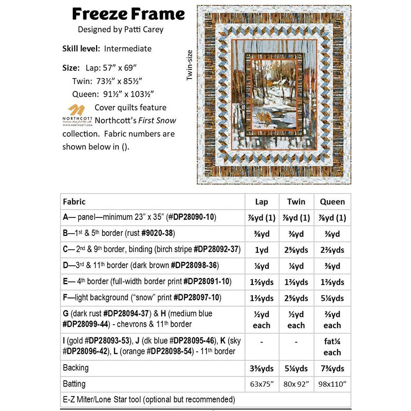 Freeze Frame Quilt Pattern by Patti's Patchwork