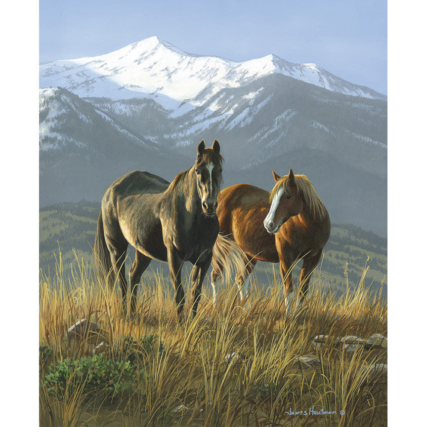 Wild Horses 36" Smoky Valley Panel Multi