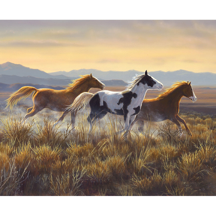 Wild Horses 36" Open Country Panel Multi