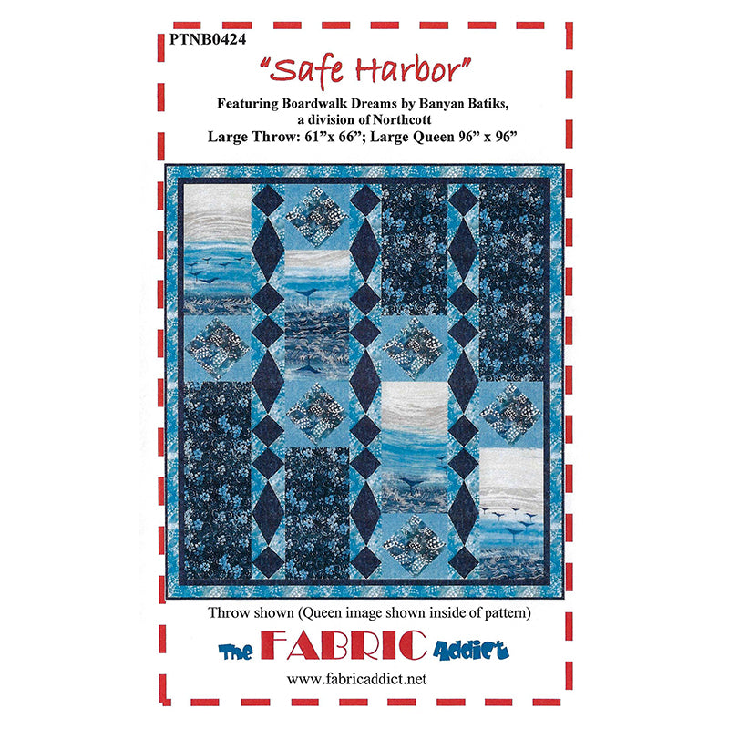 Safe Harbor Quilt Pattern by The Fabric Addict