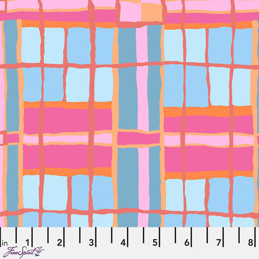 Kaffe Fassett Collective Checkmate Blush