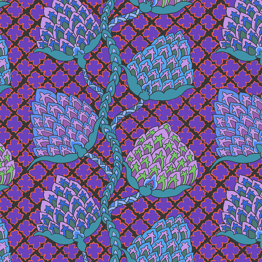 Kaffe Fassett Collective Paisley Flower Blue