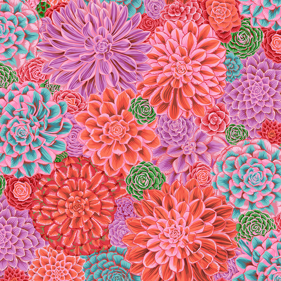 Kaffe Fassett Collective House Leeks Pink