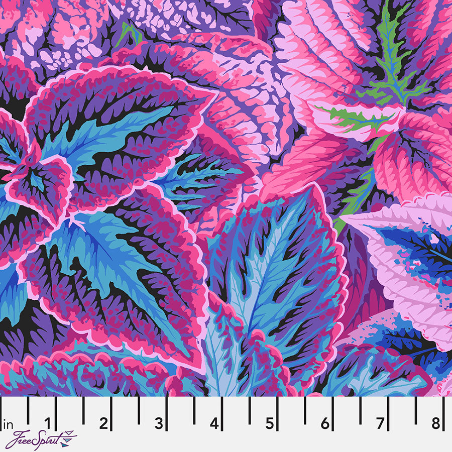 Kaffe Fassett Collective Bold Leaves Blue