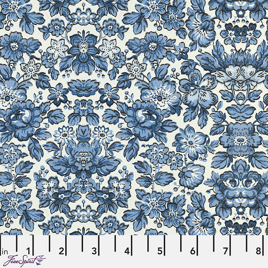 Eclectic Elements Palette - Indigo Wallpaper Indigo