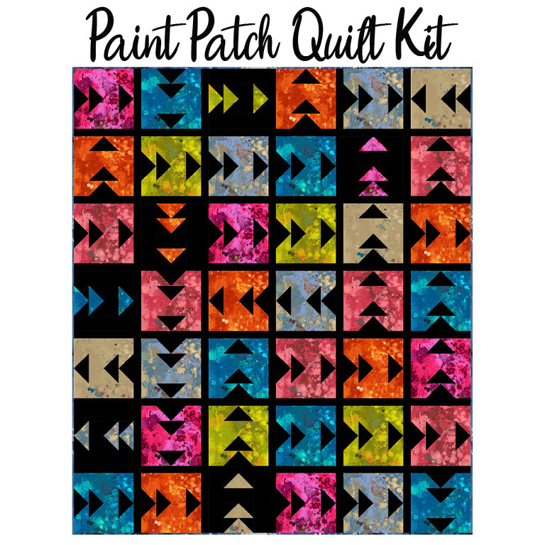 Paint Patch Quilt Kit with Spotted Graffiti from Windham