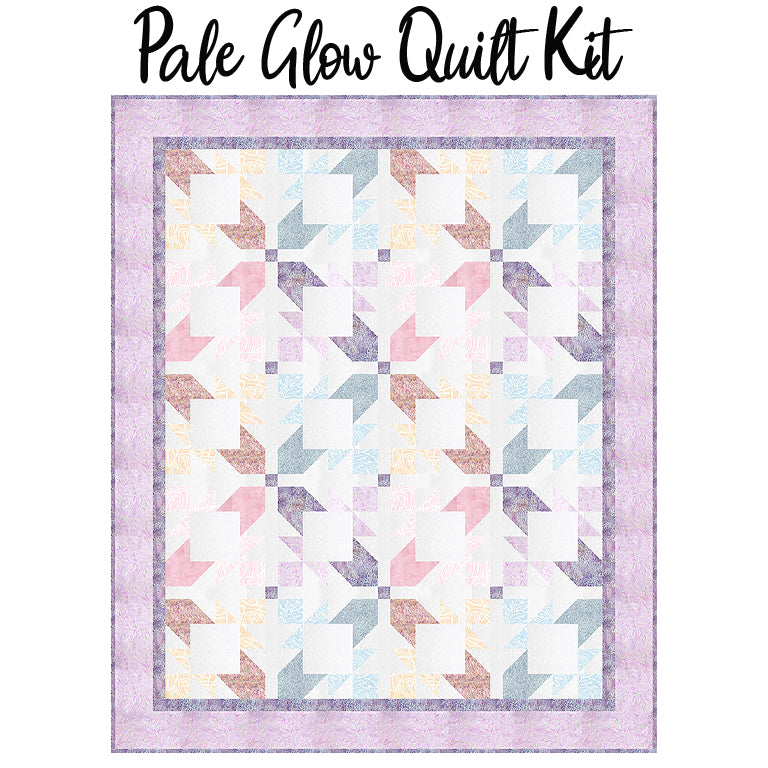 Pale Glow Quilt Kit with Scribbles Batiks from Banyan Batiks