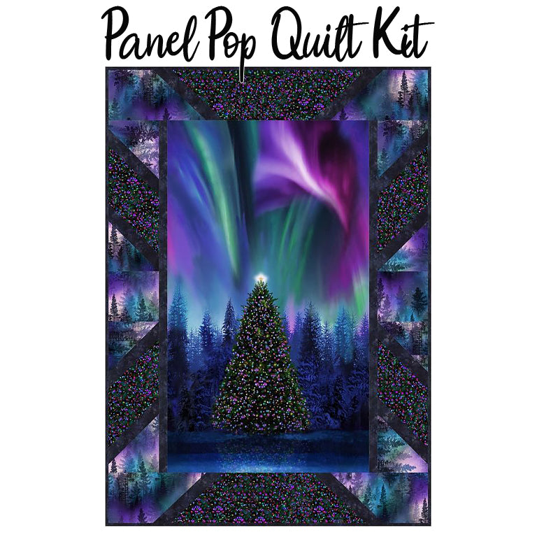Panel Pop Quilt Kit with Winter Light from Timeless Treasures