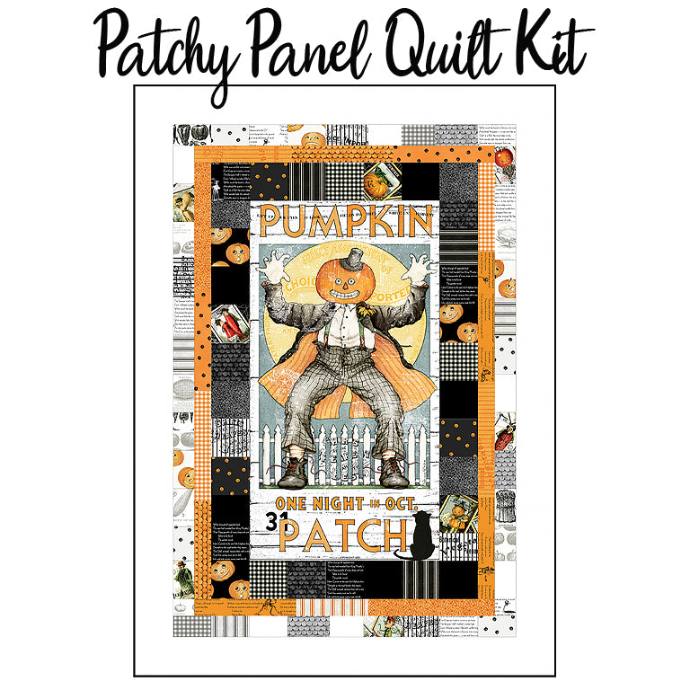 Patchy Panel Quilt Kit with Pumpkin Patch from Riley Blake