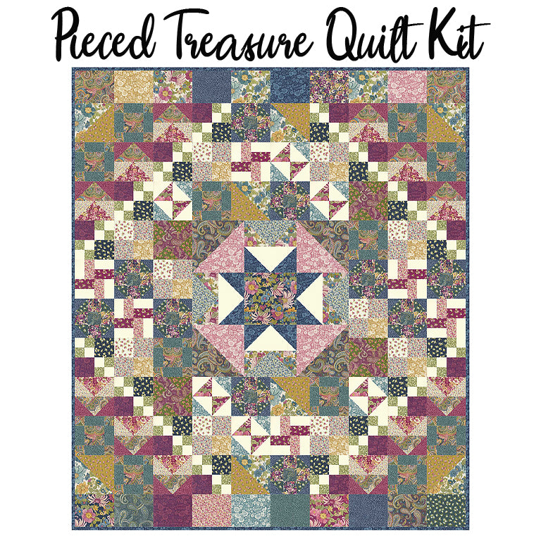 Pieced Treasure Quilt Kit with Chelsea Garden from Moda