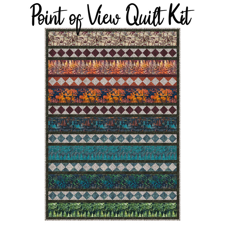 Point of View Quilt Kit with Scenic Settings Batiks from Banyan Batiks