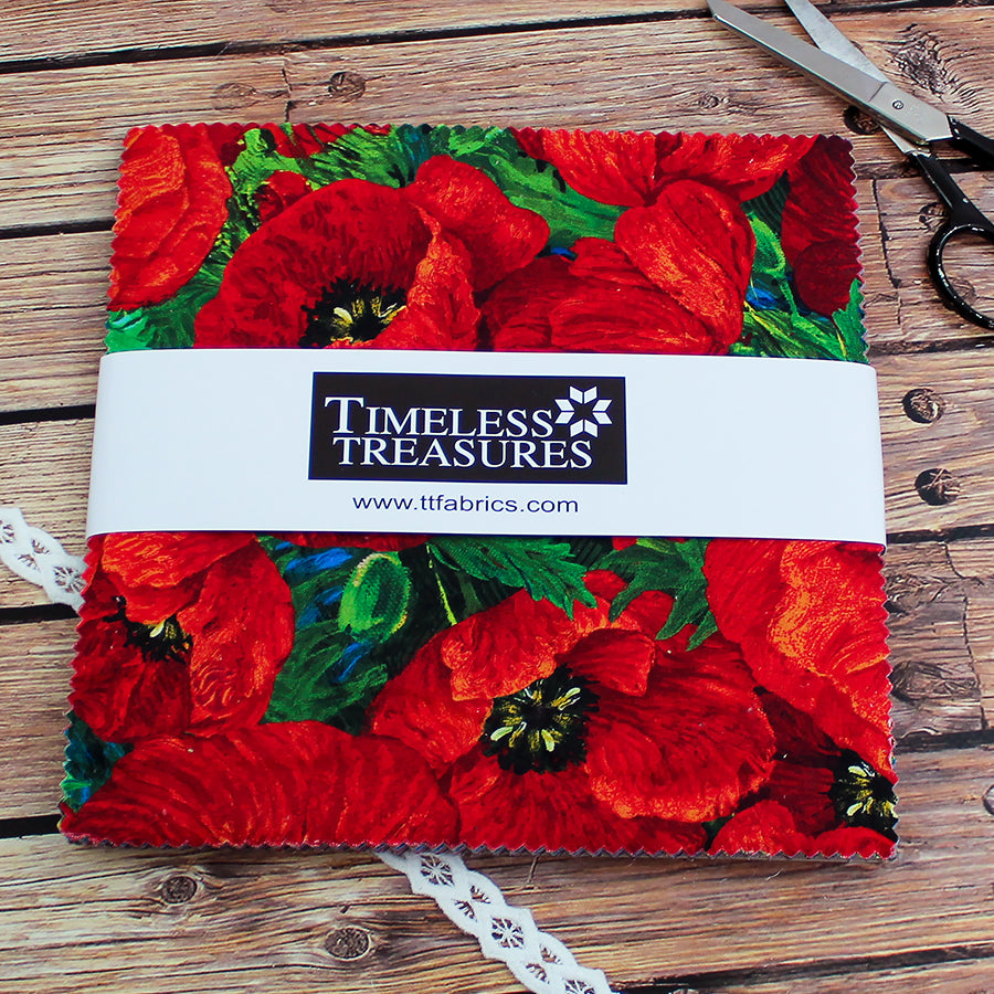 Poppy Dreams 10" Squares